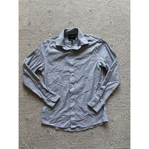 Bonobos Long Sleeve Tailored Fit Button Shirt -‎ Gray/White Stripe - Small